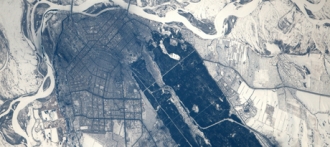 Сфотографировали Алтайский край и город Барнаул с орбиты