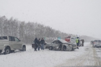 На трассе Барнаул-Павловск произошло серьезное ДТП