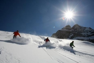 В дни новогодних каникул горнолыжные спуски Белокурихи пережили настоящий аншлаг