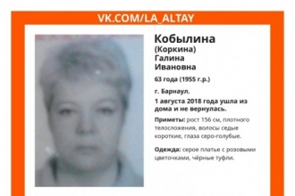 В Барнауле пропала дезориентированная пенсионерка 