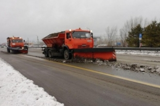 Барнаул укутан снегом 