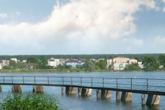 Паводок разрушил мост в райцентре Мамонтово