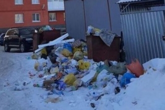 Жители Барнаула жалуются на горы мусора во дворах