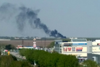 В Барнауле около аэропорта произошел пожар 