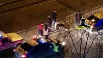 В центре Барнаула на дороге сбили пьяного мужчину