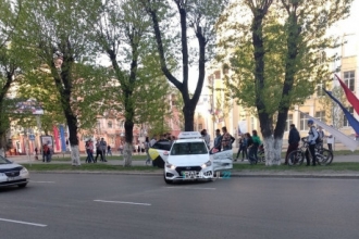 В Барнауле произошла авария с участием такси