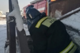 В Барнауле на складе произошел пожар 