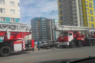В барнаульской многоэтажке произошло возгорание