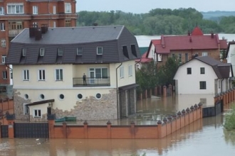 В районе Бийска уровень реки поднялся практически на три метра