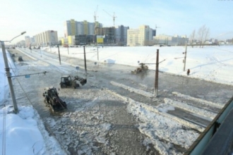 В Барнауле произошла большая коммунальная авария 