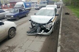 В Барнауле произошло ДТП с машиной такси