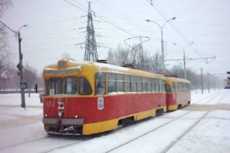 В Барнауле столкнулись два трамвая на проспекте Ленина