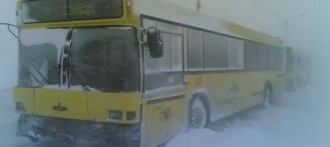 Из-за заморозков автобусы будут ходить парами