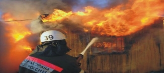 Пожар в райцентре Павловск