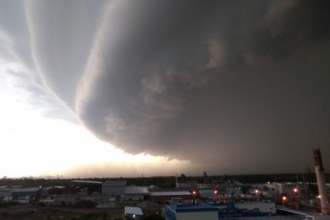 В Барнауле прошел сильнейший ураган и шторм