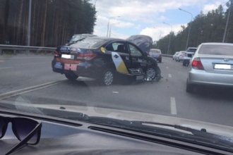 В Барнауле произошло ДТП  с такси